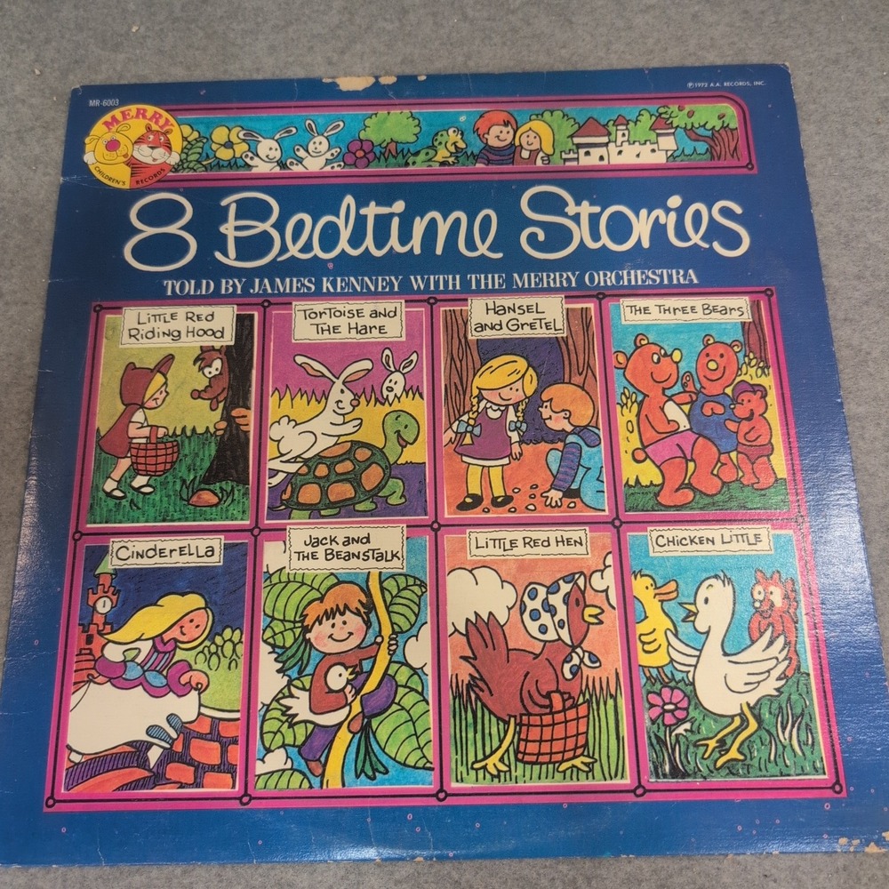 8 Bedtime Stories James Kenney Merry Orchestra Vinyl LP Record MR-6003 1972 - Picture 1 of 6